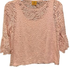 Ruby Rd. Petite Tank with Lace Overlay